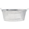 Achla Designs C-55 Large Galvanized Steel Metal Oval tub