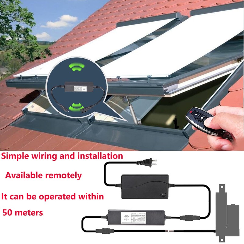 AWINLI Linear Actuator Controller,Forward and Reverse Remote Control Switch,DC24V Remote