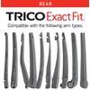 TRICO Exact Fit 14 Inch Rear Wiper Blade Fits Select