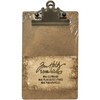 Tim Holtz Idea-ology TH93278 Mini Clipboard, Approximately 7.75 x 4.5