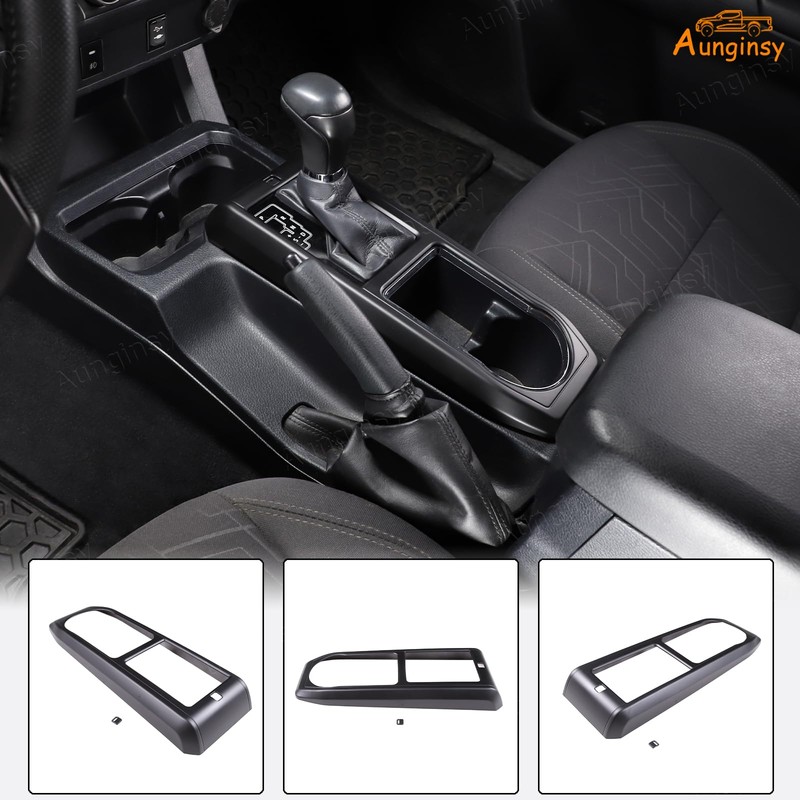 Aunginsy Car Central Control Gear Shift Panel Cover Cup Holder