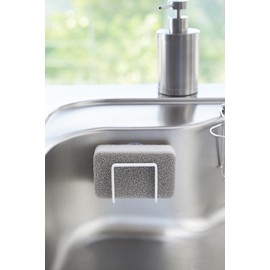 Yamazaki Industries Suction Cup Sponge Holder, Tower, White 2851