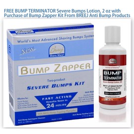 BUMP ZAPPER SEVERE BUMPS KIT FOR SHAVING BUMPS, INGROWN HAIRS, RAZOR BUMPS