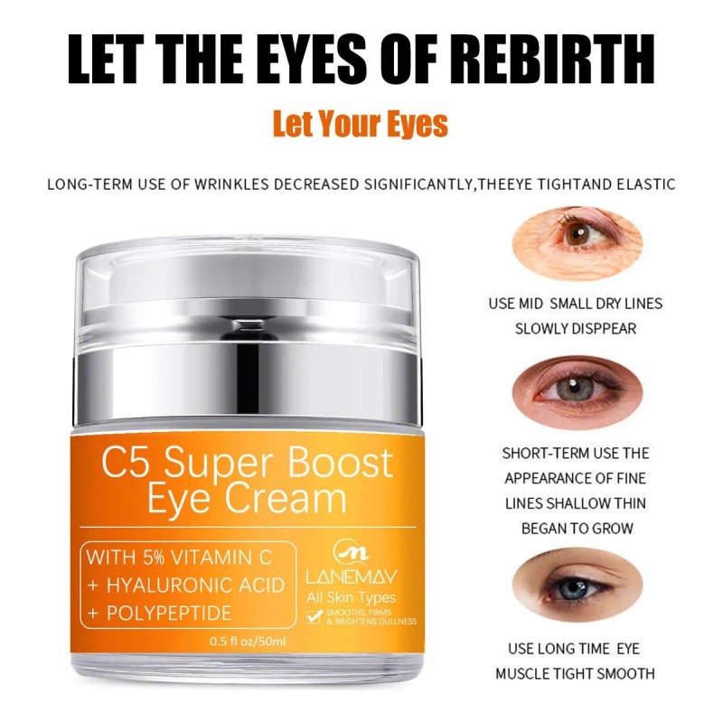 Crema Reafirmante Ojos 50ml Contra Arrugas Bolsas