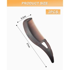 GAJUS Pack of 2 Anti-Dandruff Combs, Hollow Teeth Combs for Anti-Dandruff Scalp, Pressure Hair Combs with Scratching Handles, Scalp Care Combs for Men and Women