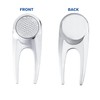 RE GOODS Golf Divot Tool (Steel), Black and Silver