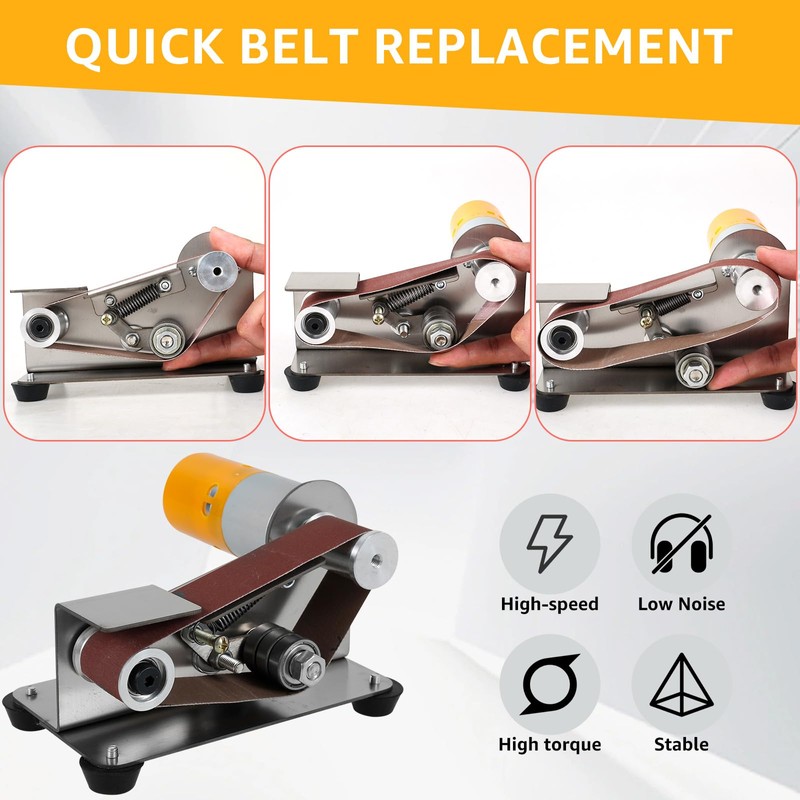 Mini Belt Sander, 15° Electric Knife Sharpener Bench Grinder Sanding