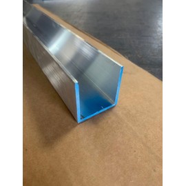 1/8" Thick x 2" x 2" Aluminum Channel, 6061-T6 Aluminum Channel, Sharp Corner Channel (16)