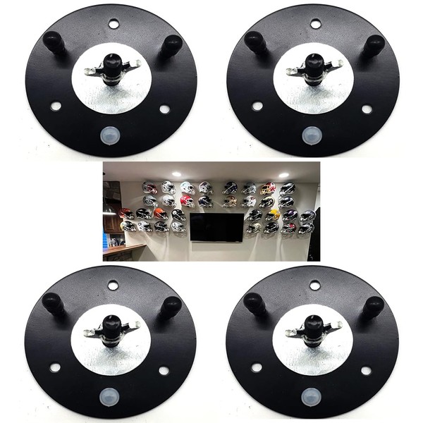 GarrDesign Full Size Football Helmet Wall Mount Brackets (4 Pack)