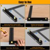 Removable Carpenter Framing Square Fence, 7-7/8 Inch Heavy Duty Aluminum