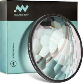 Walking Way Kaleidoscope Prism Lens Filter 72mm Optical Glass Special Effect Camera Filter Fractal Filter for Repeated Motifs with Refraction and Anamorphic Effect