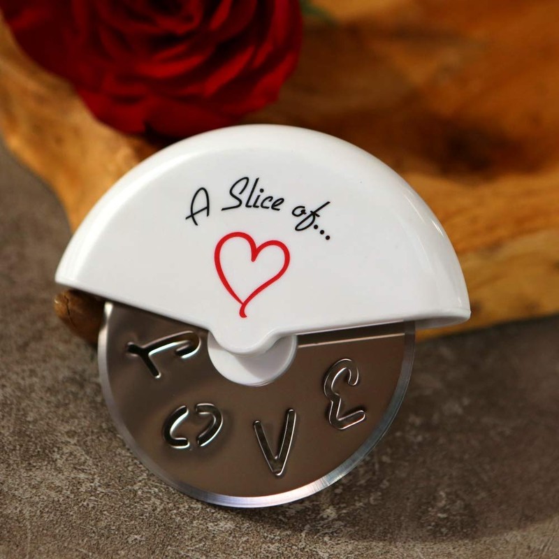 Kate Aspen 13015NA Slice of Love Pizza Cutter