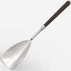 Cooking Serving Spoon With Walnut Wood Handle,18/8 (304) Stainless Steel