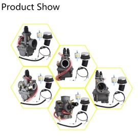waltyotur Carburetor Carb Replacement for Yamaha PW80 Y-Zinger 1983-2006 Big Wheel 80 BW80 1986-1990 Dirt Bike