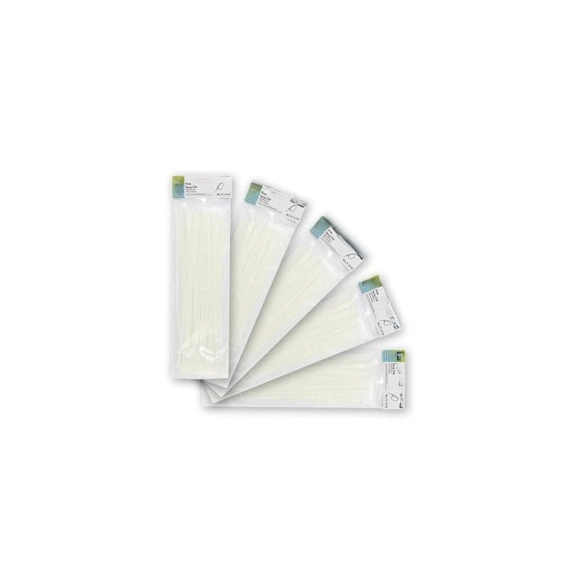 Pack of 100 White Cable Ties 4.8 x 200mm Nylon