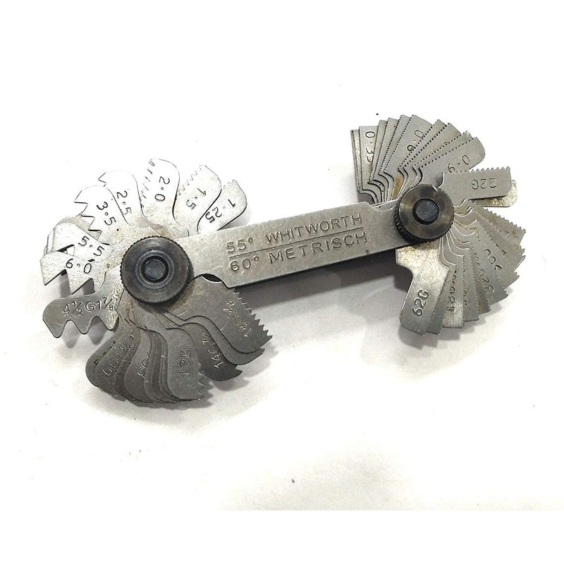 British Whitworth BSW & Metric Screws Bolts Pitch Measure Thread