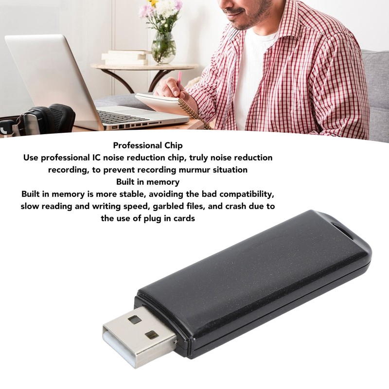 USB Flash Drive Recorder Professional Noise Reduction Dual Recording Mode