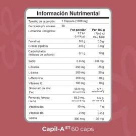 Biobo Labs ProFemme Suplemento Capil-A ET 60 Cápsulas                                                                                                 