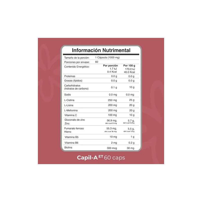 Biobo Labs ProFemme Suplemento Capil-A ET 60 Cápsulas
