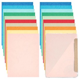 OLYCRAFT 20 Sheets Insert Cardstock Compatible Paperwhite 6.8x4.8 Inch Colorful Cardstock Paper Inserts Solid Color Paper Insert 0.1mm Thick Insert for 11th Generation-2021 Electronic Reader Clearcase