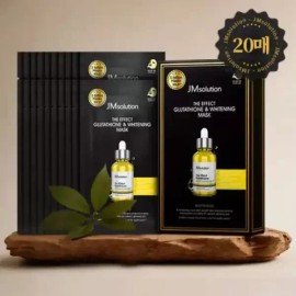 Unknown 제이엠솔루션 더 이펙트 글루타치온 화이트닝 마스크 24ml 10매 x 2개 JM Solution The Effect Glutathione Whitening Mask 24ml 10 sheets x 2 packs