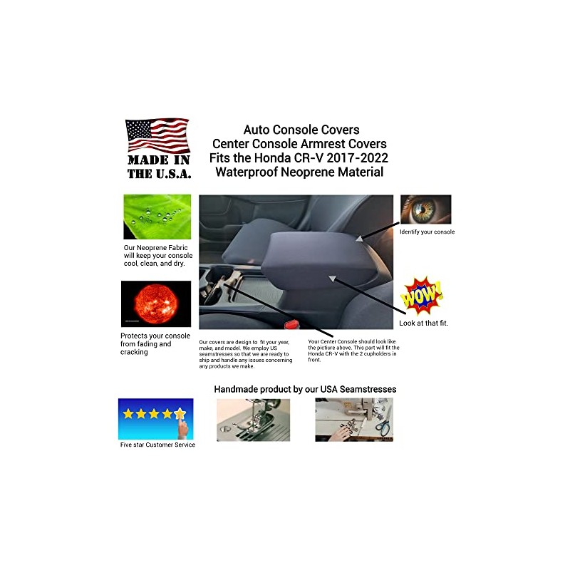 Auto Console Covers- Fits The Honda CR-V 2017-2022 Center Console
