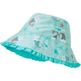 Playshoes Girls' UV Protection Sun Hat Bathing Cap Headgear Unicorn Sea Cat 55 cm, Unicorn Sea Cat