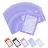 100 Pack Resealable Bags Clear Holographic Bags Smell Proof Packaging