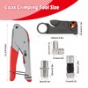 ALMOCN Coaxial Cable Crimping Tool Kit Coax Cable Crimper Tool