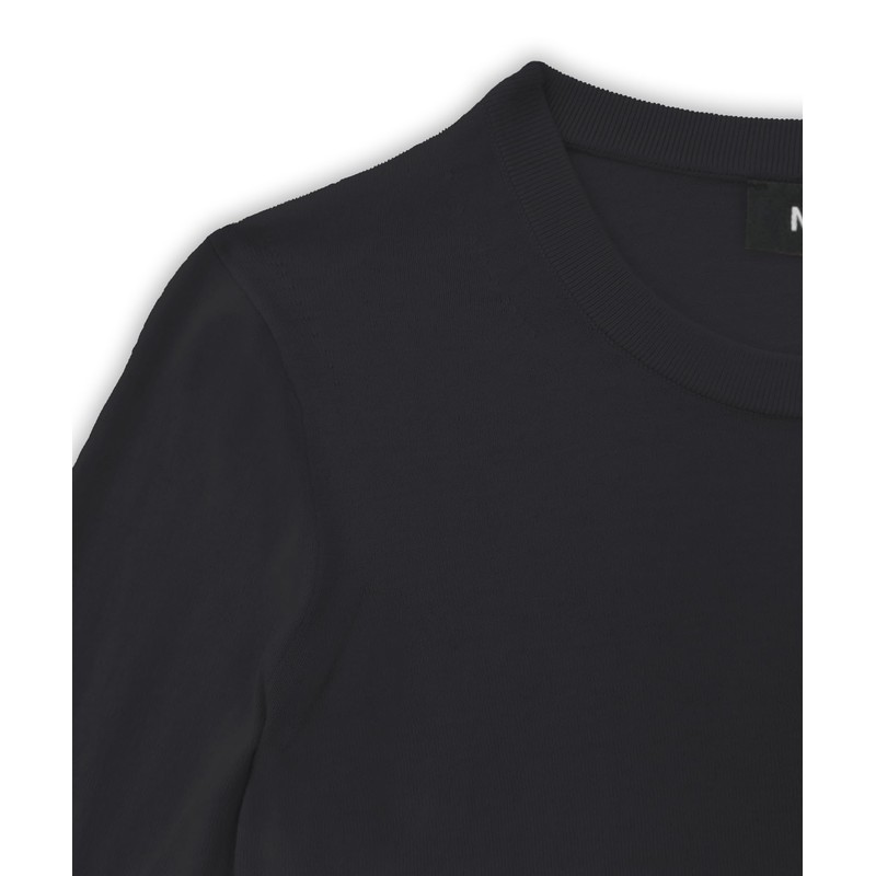 NAADAM Soft Cotton Cashmere Crewneck, Black, Small