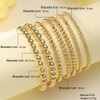 KBRPEY 7 Piece Bracelet Set for Women Girls Gold Beads