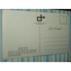 VINTAGE POST CARD AERIAL VIEW SEARS TOWER CHICAGO ILLINOIS