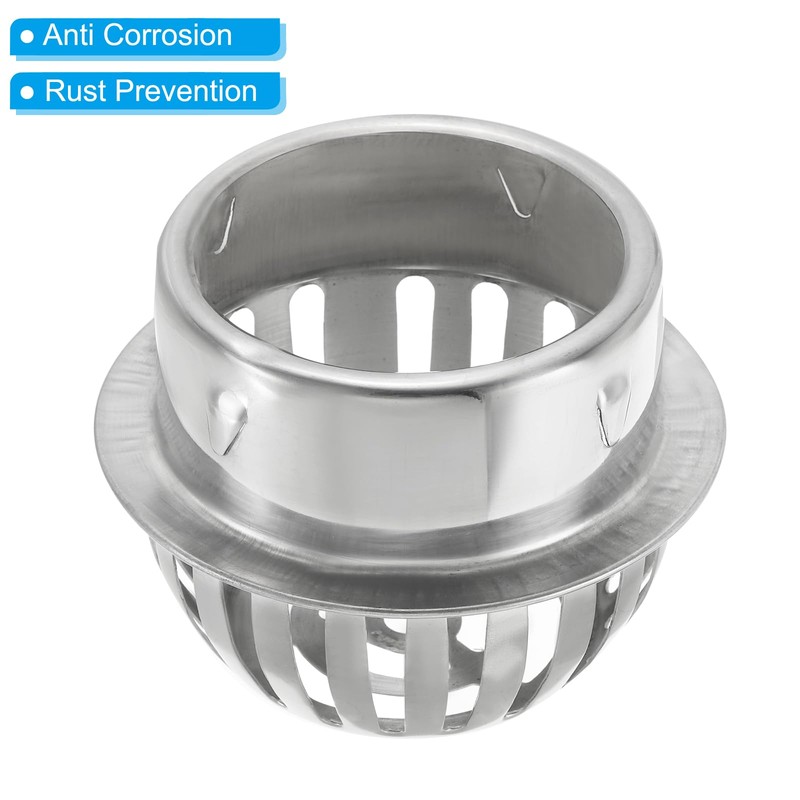 PATIKIL Dome Gutter Guard Filter, 304 Stainless Steel Downspout Strainer,