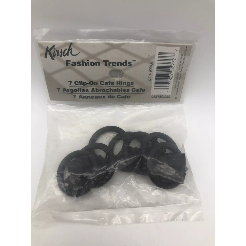 Kirsch 7 Clip On Cafe Rings Original Packaging Fashion Trends