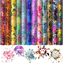 Souarts Plotter Film Textile, A4 Vinyl Film Transfer Paper for Iron-On Plotter, Heat Transfer Film Plotter for DIY T-Shirt Textile Craft Leather 30 cm x 25 cm