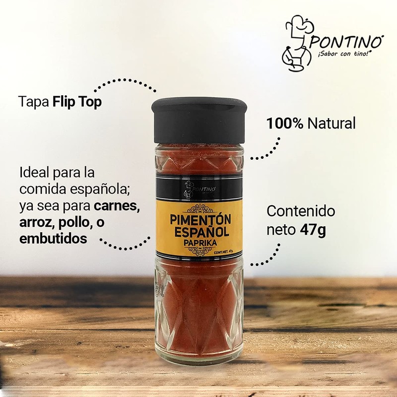 Pontino Pimentón Español 47 Gramos 2 Piezas