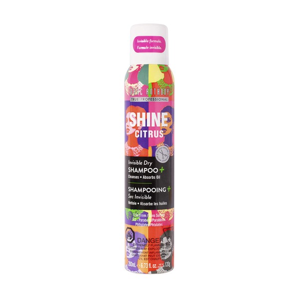 Marc Anthony Shine Invisible Dry Shampoo, Citrus,6.73 Ounces