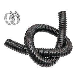 PEISONGFEI Pond Tubing 1 1/4 Inch Id Flexible Plastic Corrugated Water Sump Pump Drain Hose10Ft,Black
