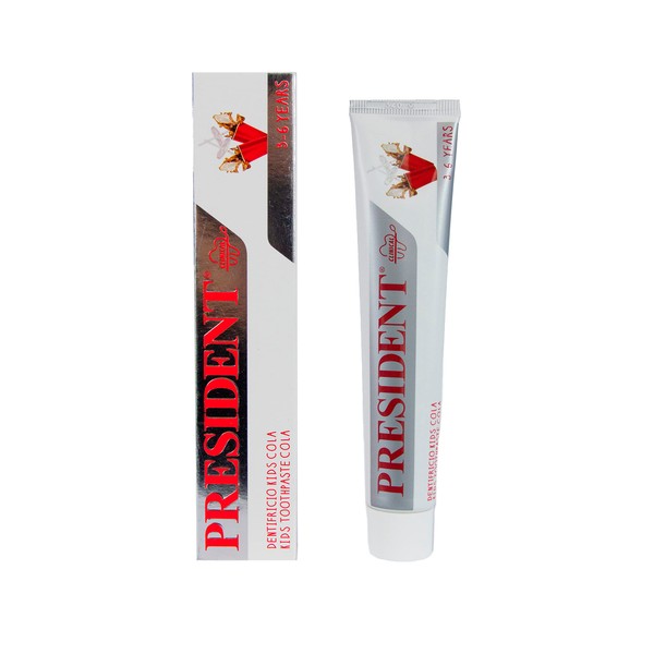 President Kids Toothpaste for Children 3-6 Years Flavour Cola Prevents