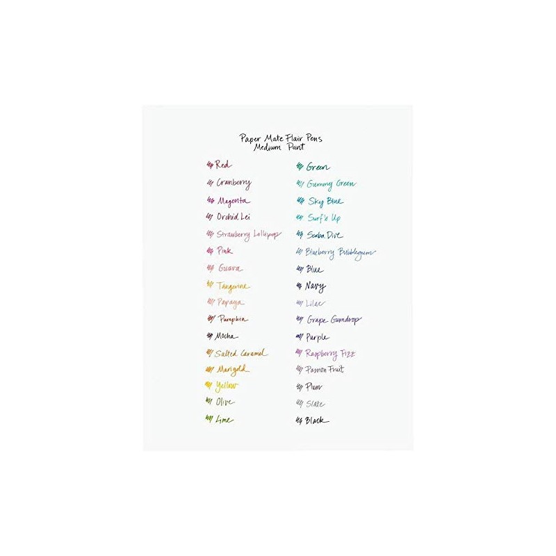 Papermate Flair 1mm Medium Tip Fibre Tip Pen Magenta 1