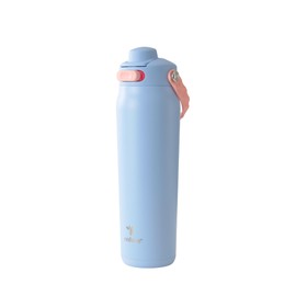 REDUCE Aura Vacuum Insulated 26 oz Water Bottle - Leak-Proof & Chug Spout for Quick Hydration - Keeps Drinks Cold for 30 Hours - Removable Handle for Travel or Gym - Soft Sit Base - Glacier