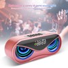 ABS Multifunction Alarm Clock Bluetooth Speaker Voice Prompt Call Function