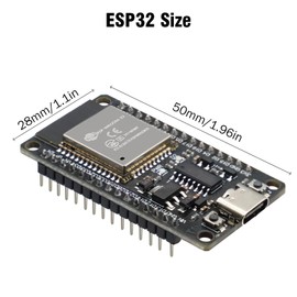 ESP32 ESP32 Mini Development Board RUIZHI ESP-32S ESP32-WROOM-32D Module 2.4GHz WiFi + Bluetooth 2-in-1 Low Power Consumption Solder CH340 Type-C Connector for Arduino