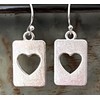 Silver Heart Dangle Earrings Love. Jewelry Earrings for Women #3298FE435