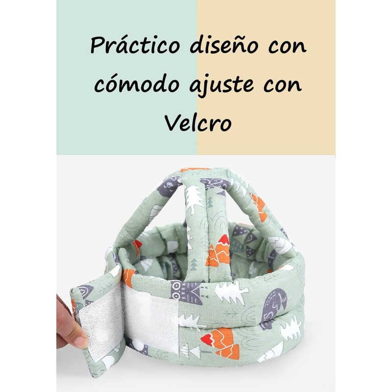 FRACE Casco Protector DE Cabeza para Bebe (Verde Claro)