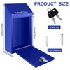 Metal Donation Box Suggestion Box with Slot and Lock Waterproof