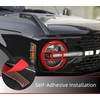 POETRYXIAO Bronco Headlight Guard Cover for 2021-2023 Ford Bronco,Headlight Lamp