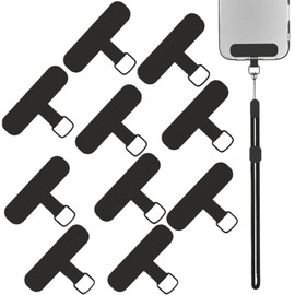 Rikasetu Phone Tether Tab, 10 Pcs CellPhone Lanyard Tether Tab with Lanyard Neck Strap, Phone Strap Replacement for PhoneCase