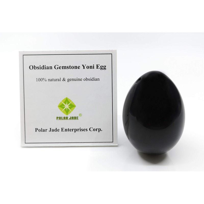 Medium Drilled Obsidian Egg – Natural Gemstone Tool for Pelvic