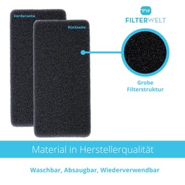 Filter for Gorenje 327136 Dryer, Heat Pump Dryer, 100% Made in Germany, 225 x 105 x 30 mm, Sponge Filter Mat, Condenser Dryer, SPK2 SP10 SP-10, Foam Sponge